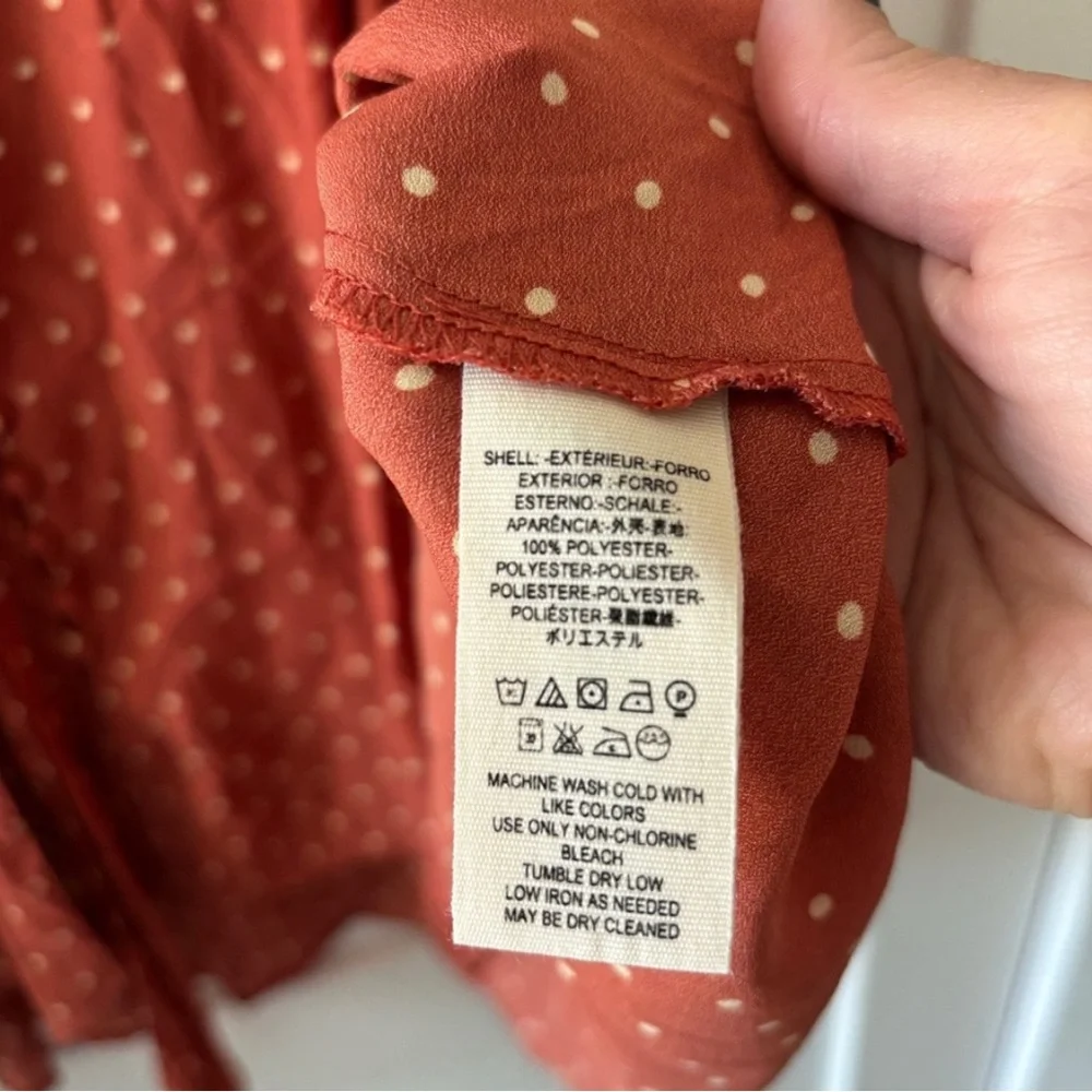 Free People Orange Blouse - Picture 4 of 5